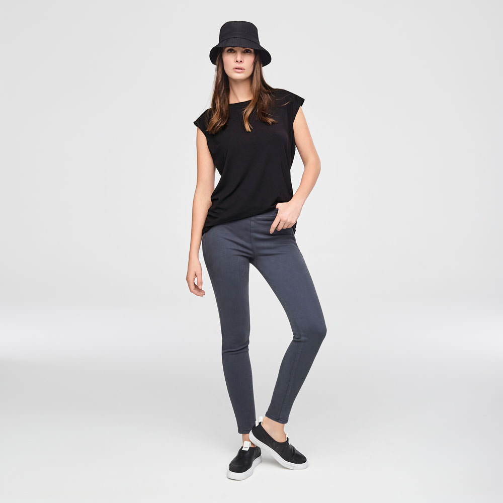 Sarah Pacini STRETCH COTTON LEGGINGS Front