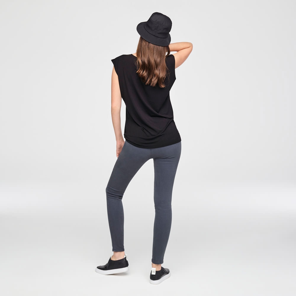 Sarah Pacini STRETCH COTTON LEGGINGS Back view