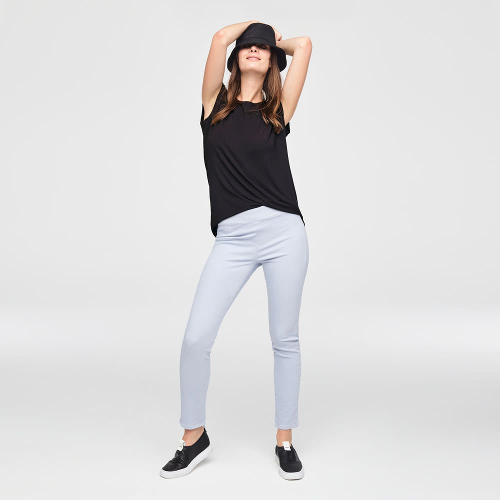 Sarah Pacini LEGGING IN STRETCHKATOEN Voorzijde