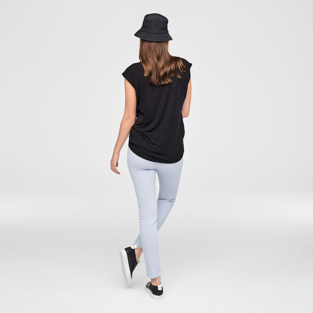 Sarah Pacini LEGGING IN STRETCHKATOEN Achterzijde