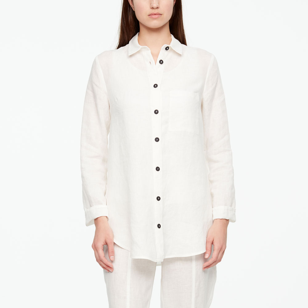 Sarah Pacini TIMELESS LINEN SHIRT Front