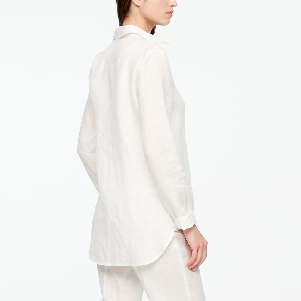 Sarah Pacini TIMELESS LINEN SHIRT Back view