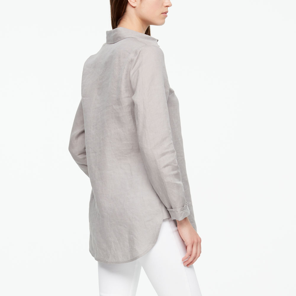 Sarah Pacini ZEITLOSES LEINEN SHIRT Rück