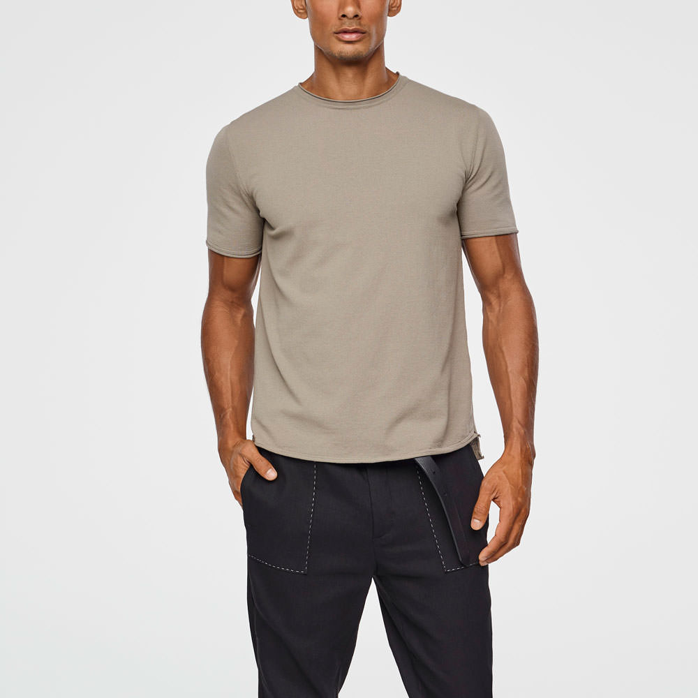 Sarah Pacini COTTON SWEATER - SHORT SLEEVES Front