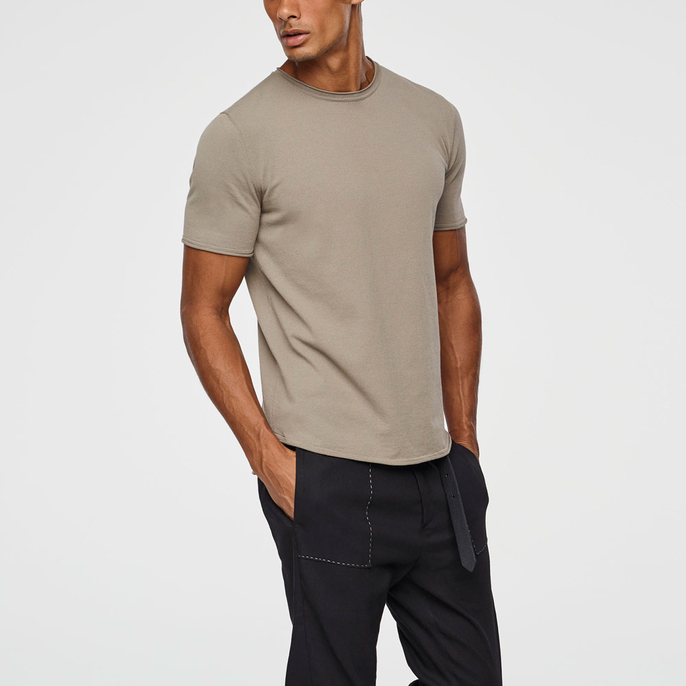 Sarah Pacini COTTON SWEATER - SHORT SLEEVES Mixed