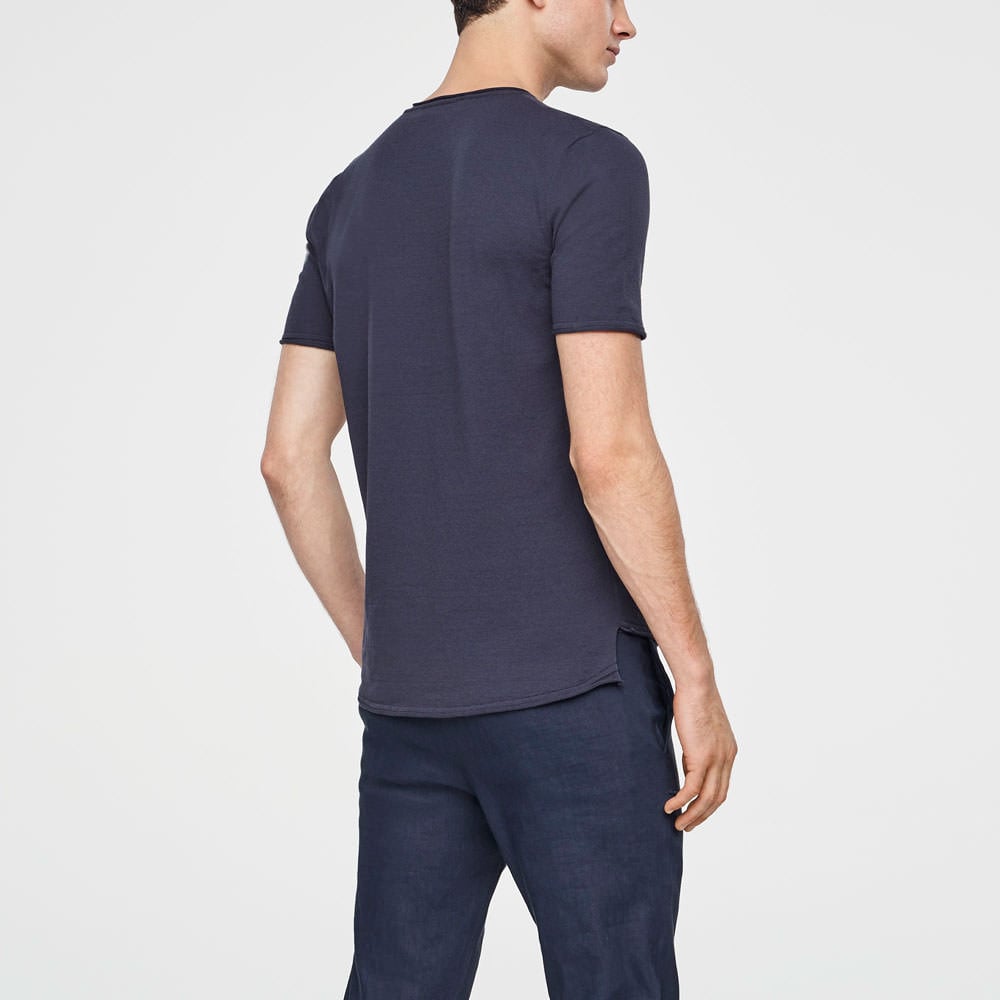 Sarah Pacini BAUMWOLLPULLOVER – KURZARM Rück