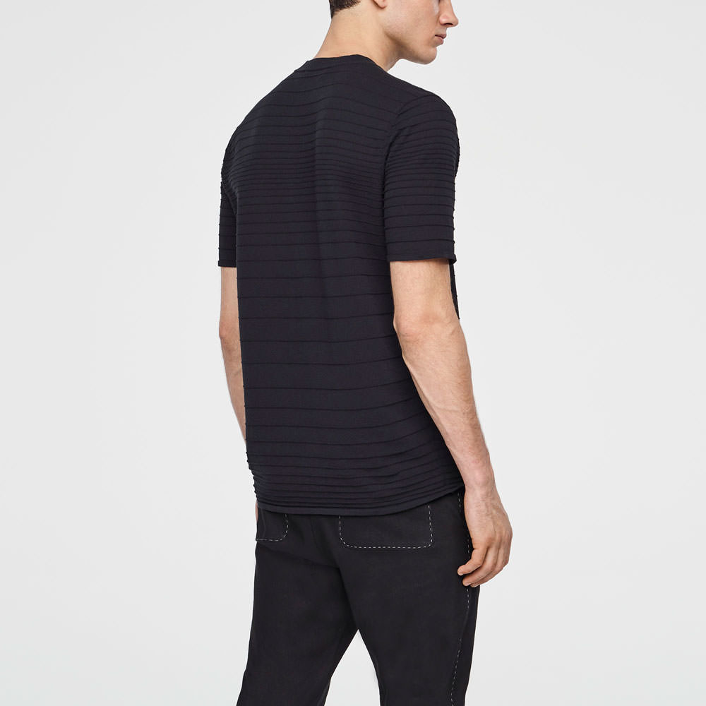 Sarah Pacini HENLEY-SHIRT AUS BAUMWOLLE Rück