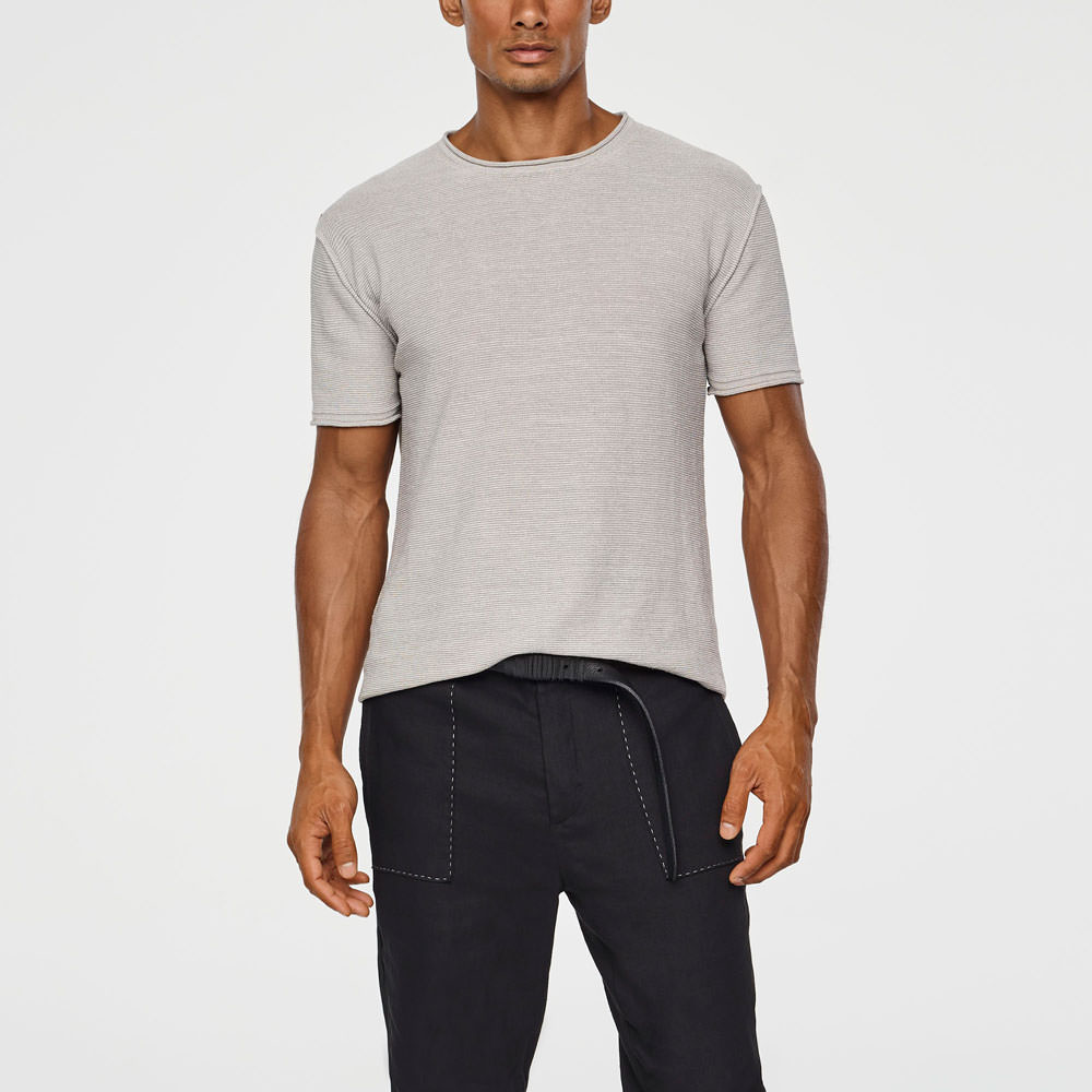 Sarah Pacini LIGHT MERINO SWEATER - SHORT SLEEVES Front