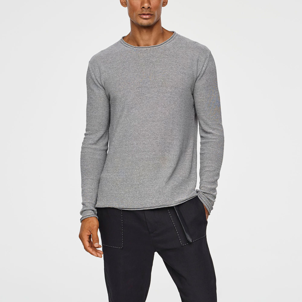 Sarah Pacini LEICHTER LEINEN PULLOVER Vorne