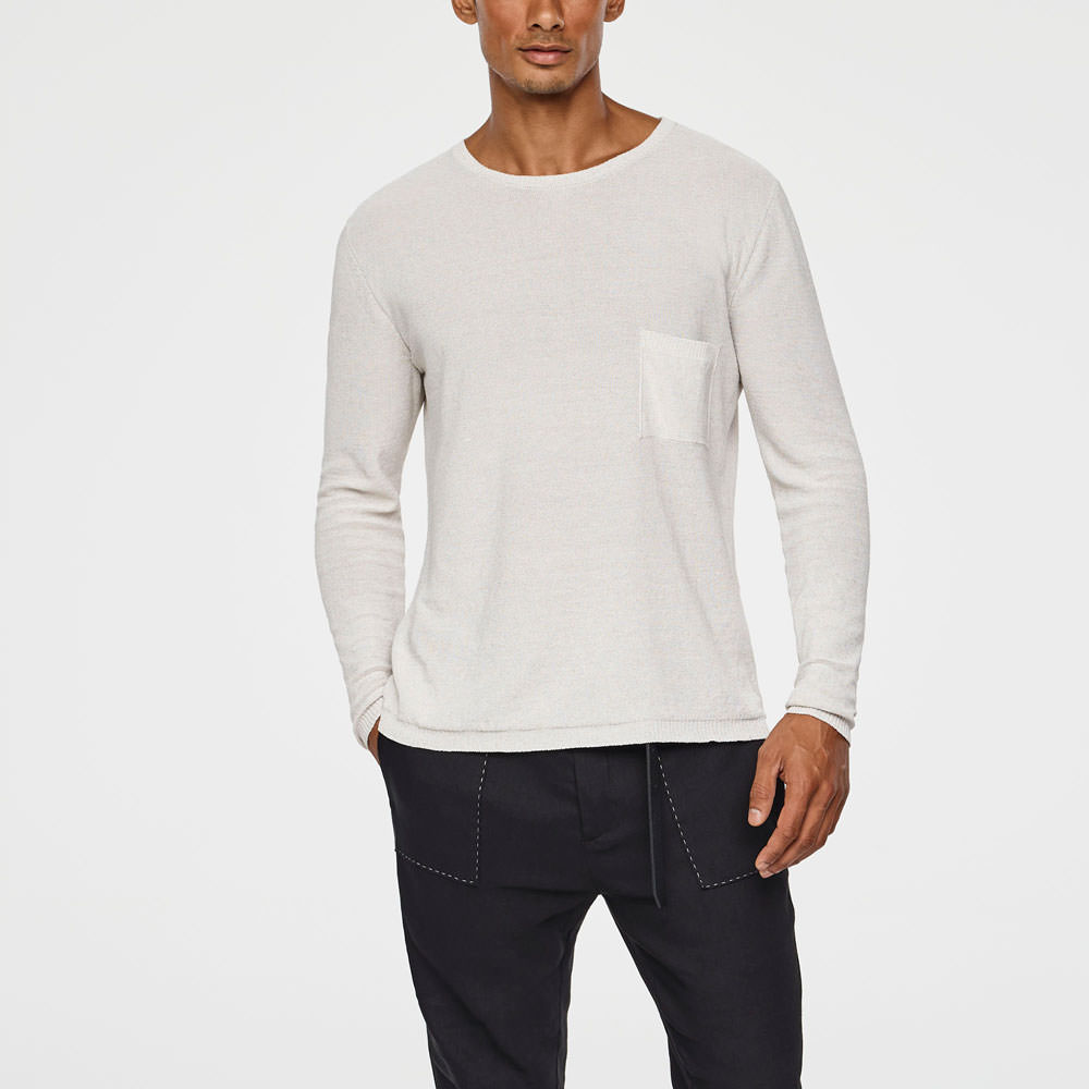 Sarah Pacini LIGHT LINEN SWEATER Front