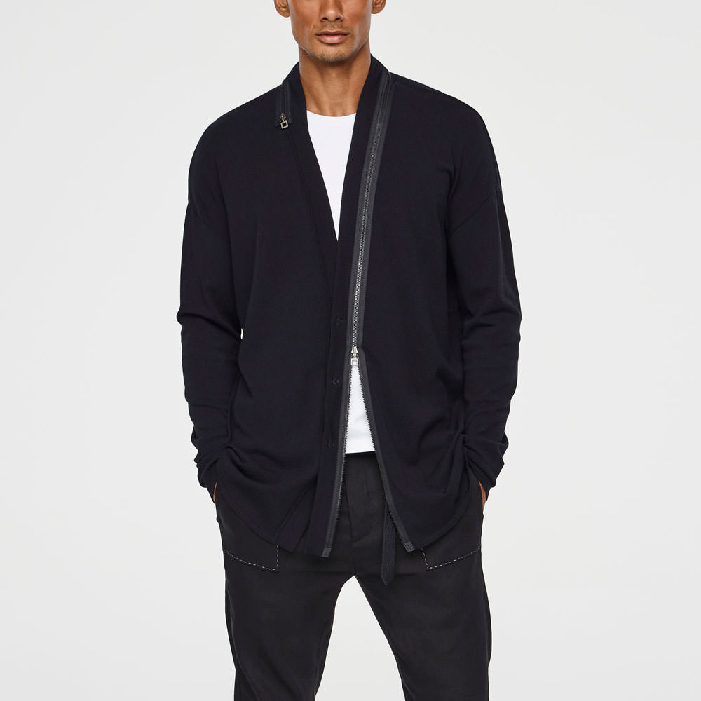 Sarah Pacini URBAN CARDIGAN - RITSDETAIL Voorzijde