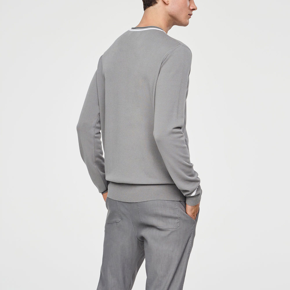 Sarah Pacini PULLOVER – STREIFENDETAILS Rück