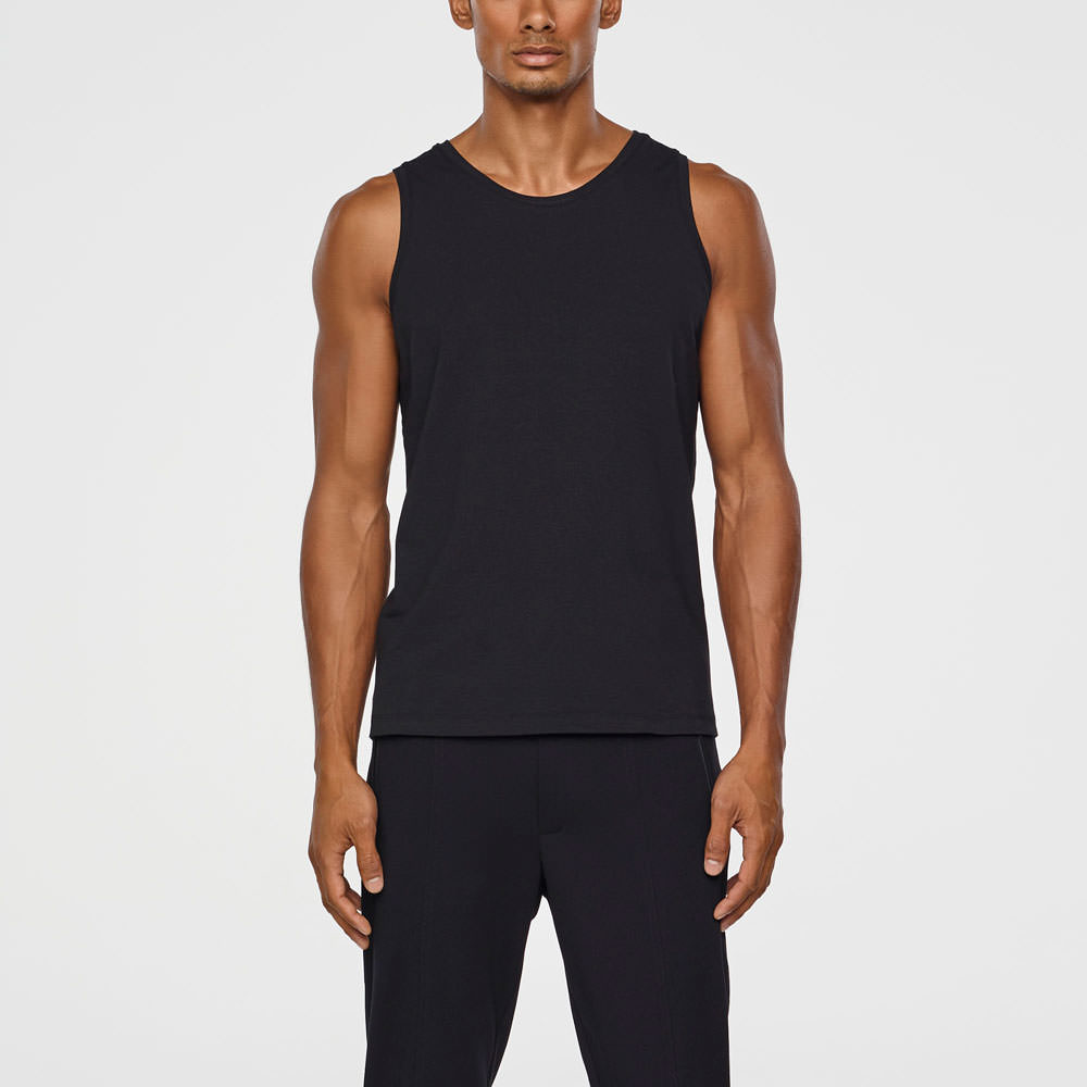 Sarah Pacini TANK TOP IN STRETCH KATOEN Voorzijde
