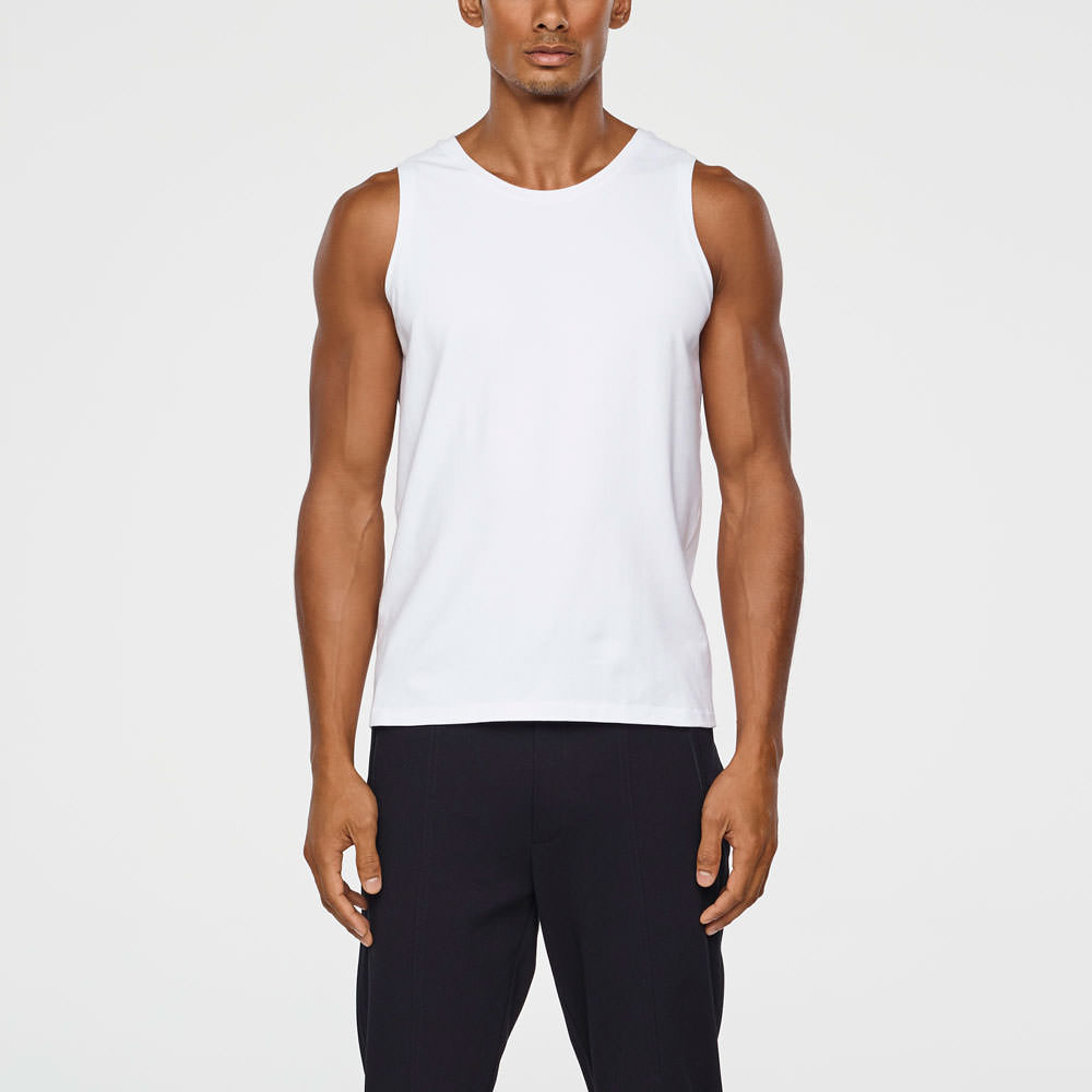 Sarah Pacini TANK TOP IN STRETCH KATOEN Voorzijde