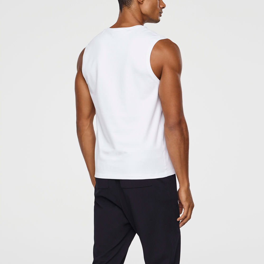 Sarah Pacini TANK TOP IN STRETCH KATOEN Achterzijde
