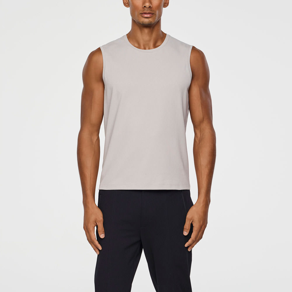 Sarah Pacini TANK TOP IN STRETCH KATOEN Voorzijde