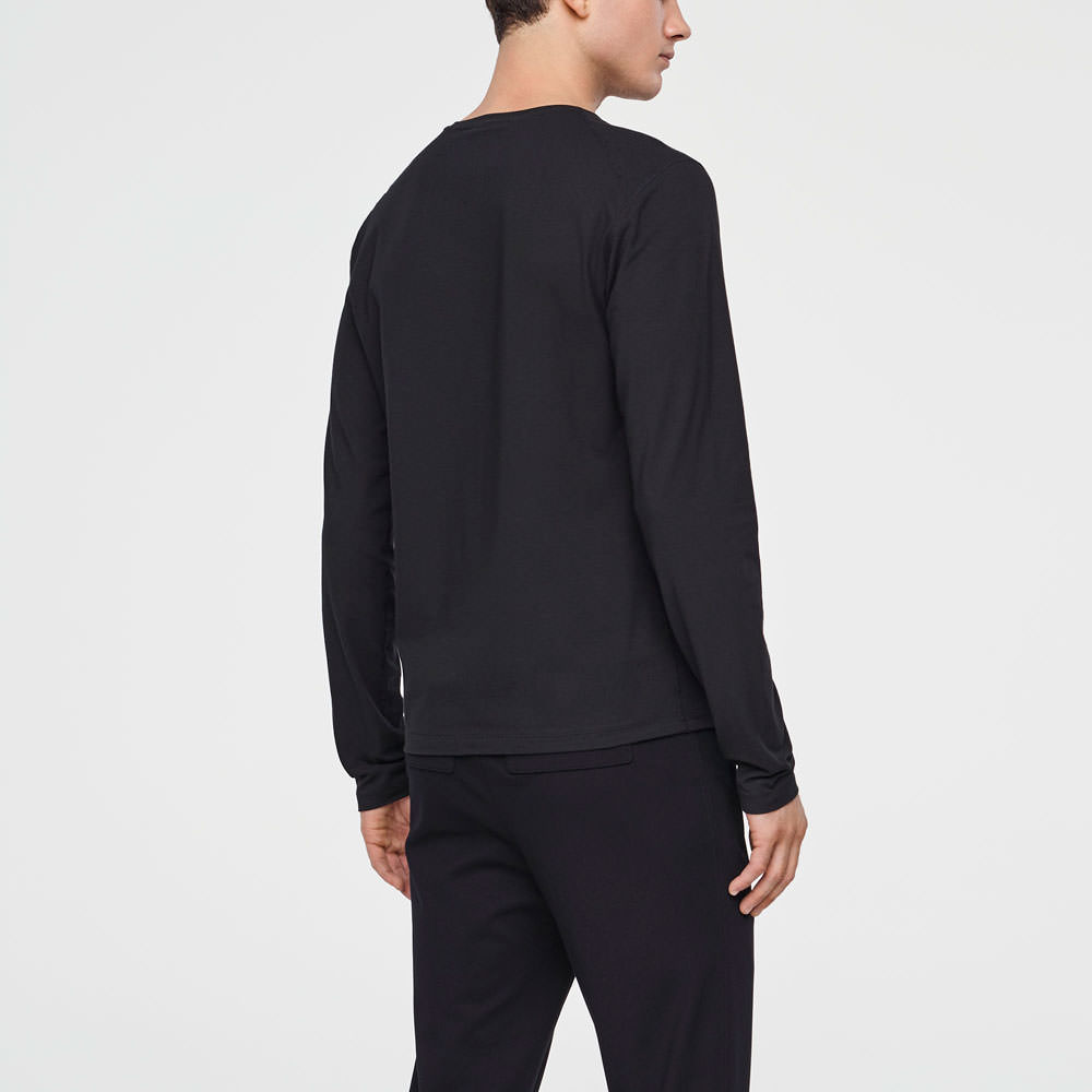 Sarah Pacini KATOENEN SHIRT - LANGE MOUWEN Achterzijde