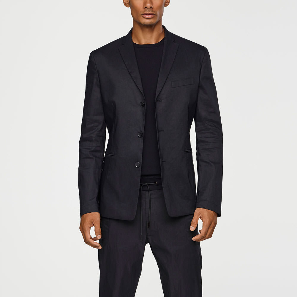 Sarah Pacini STRETCH-LINEN JACKET Front