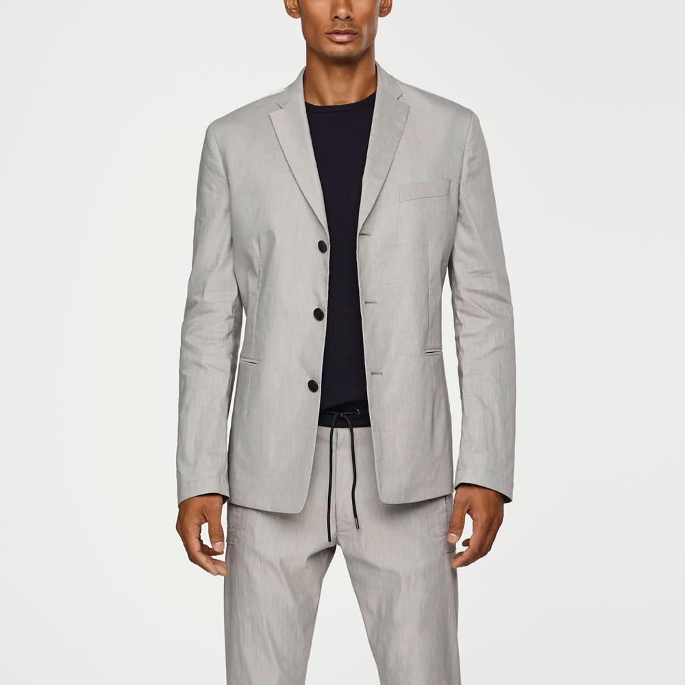 Sarah Pacini VESTE EN LIN STRETCH De face