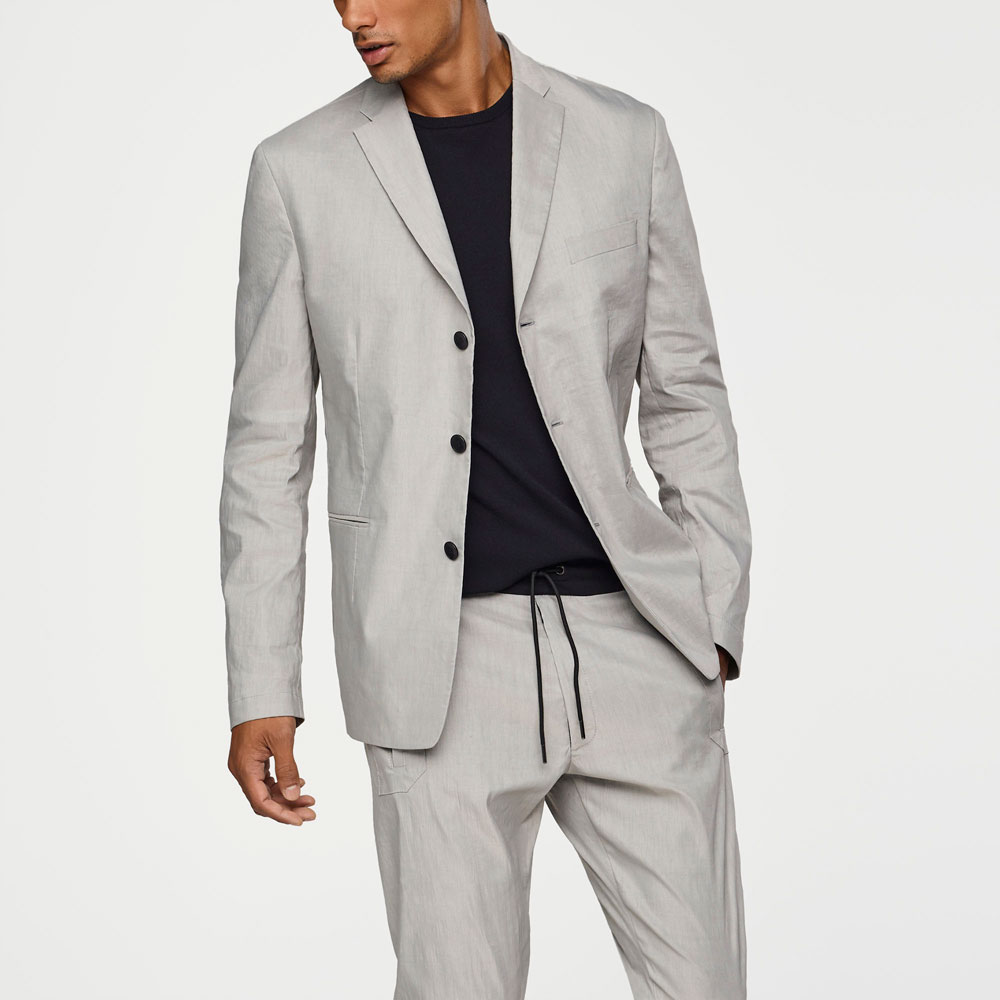 Sarah Pacini VESTE EN LIN STRETCH Mixé