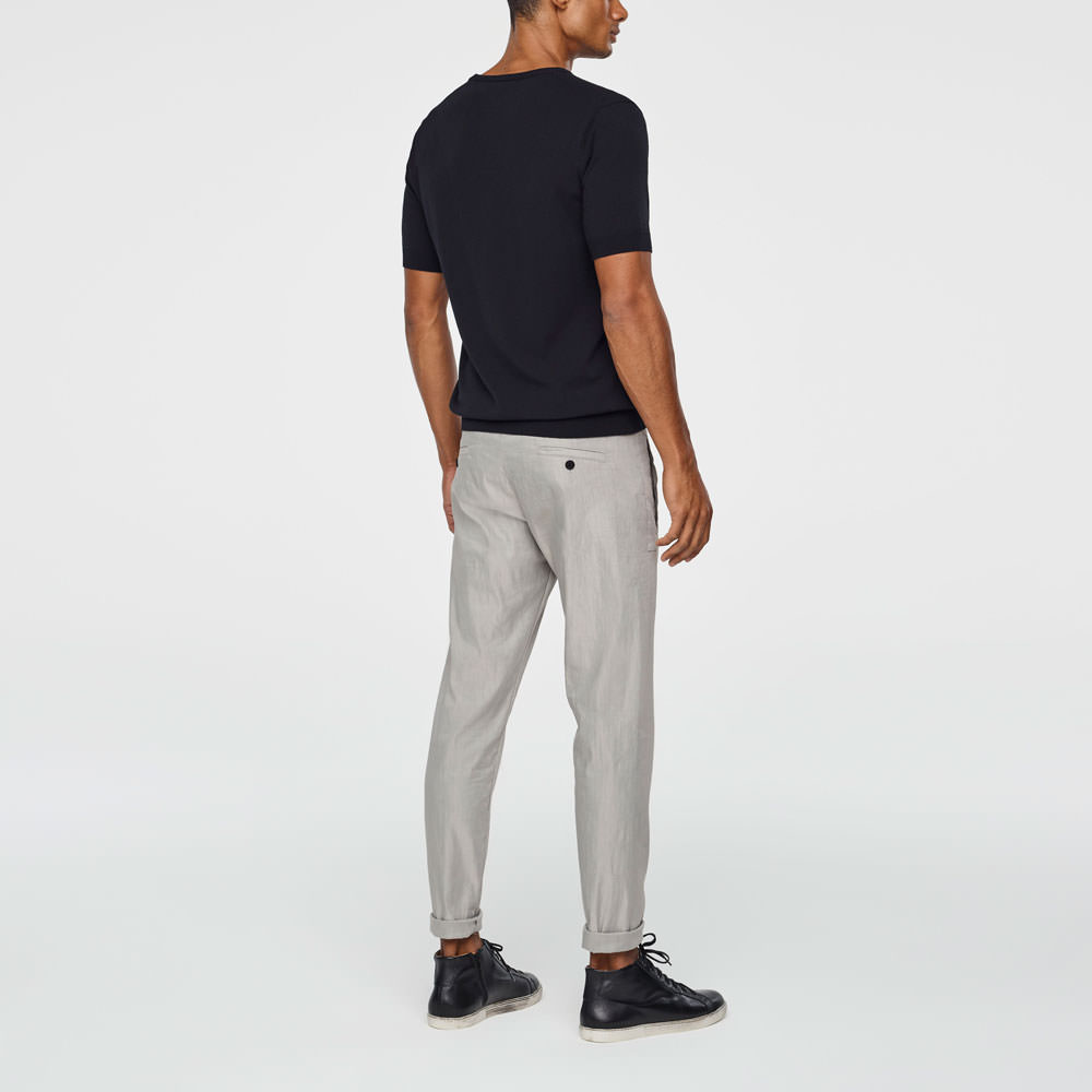 Sarah Pacini PANTALON LIN STRETCH - CORDON AJUSTABLE Derrière