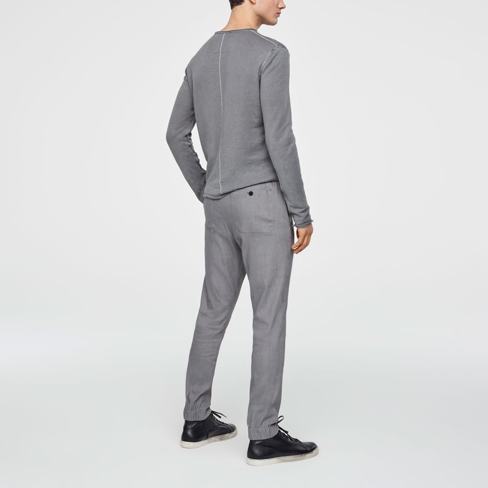 Sarah Pacini PANTALON LIN STRETCH - DÉTAILS STREETWEAR Derrière