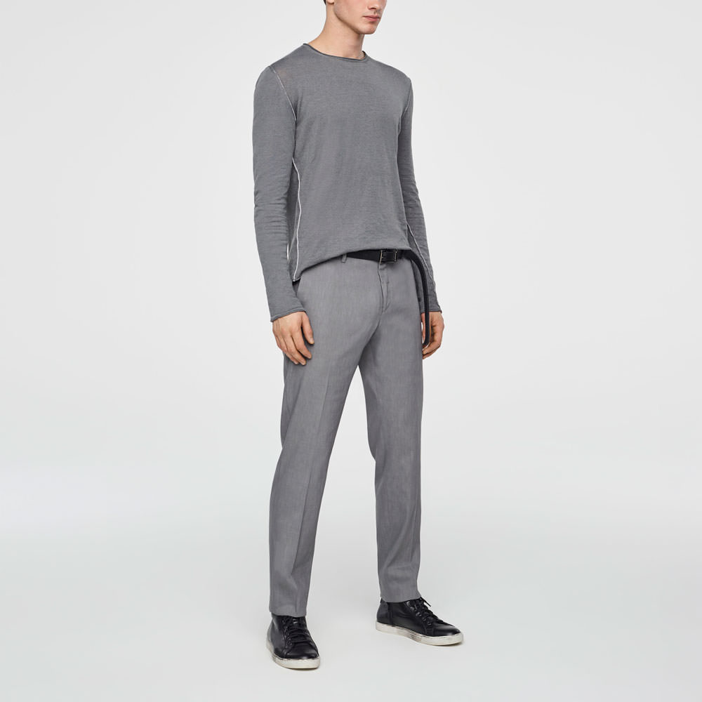 Sarah Pacini PANTALON LIN STRETCH - JAMBE DROITE De face