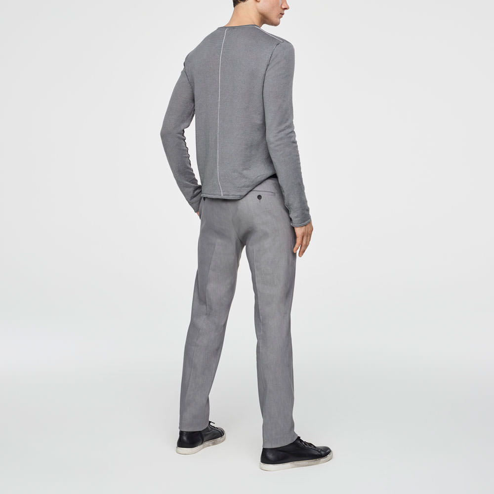 Sarah Pacini PANTALON LIN STRETCH - JAMBE DROITE Derrière