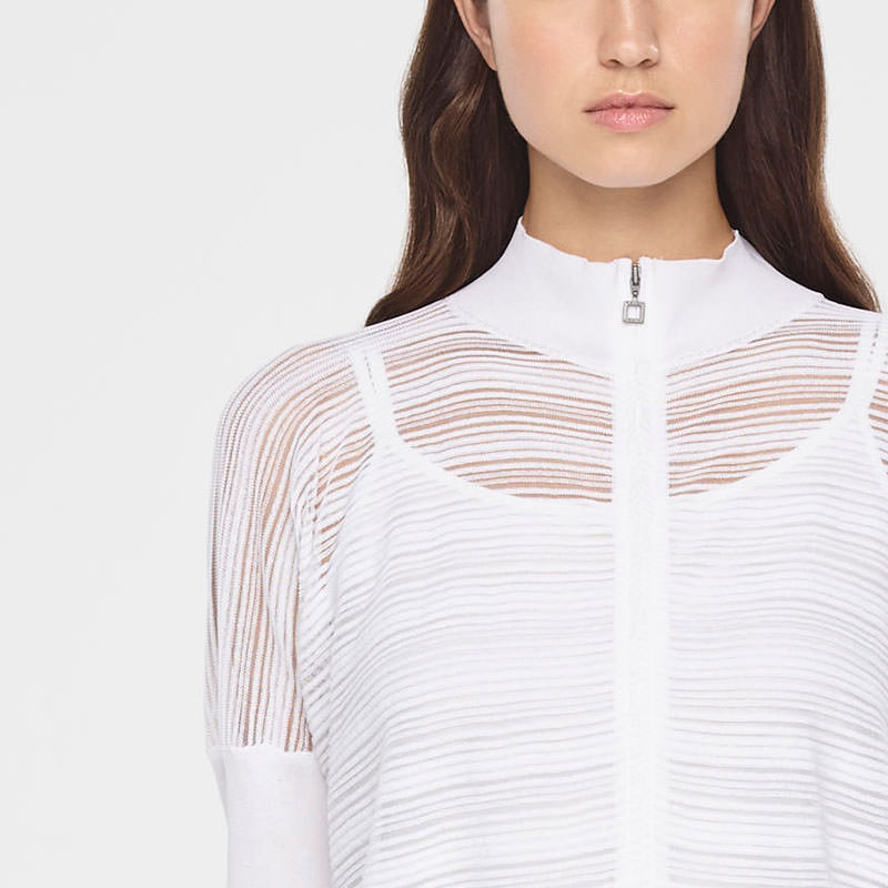 Sarah Pacini GESTREEPTE CARDIGAN Voorzijde