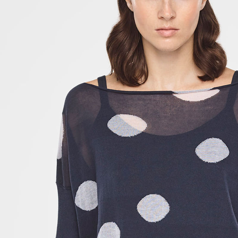Sarah Pacini POLKA DOT SWEATER Front