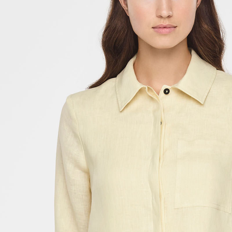 Sarah Pacini TIMELESS LINEN JACKET Front