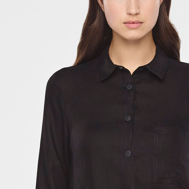 Sarah Pacini TIMELESS LINEN SHIRT Front