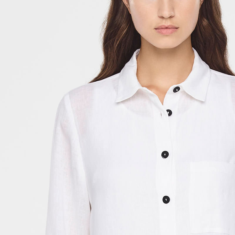 Sarah Pacini TIMELESS LINEN SHIRT Front