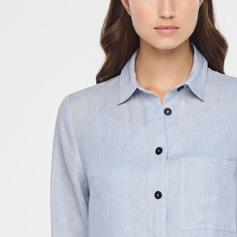 Sarah Pacini TIMELESS LINEN SHIRT Front