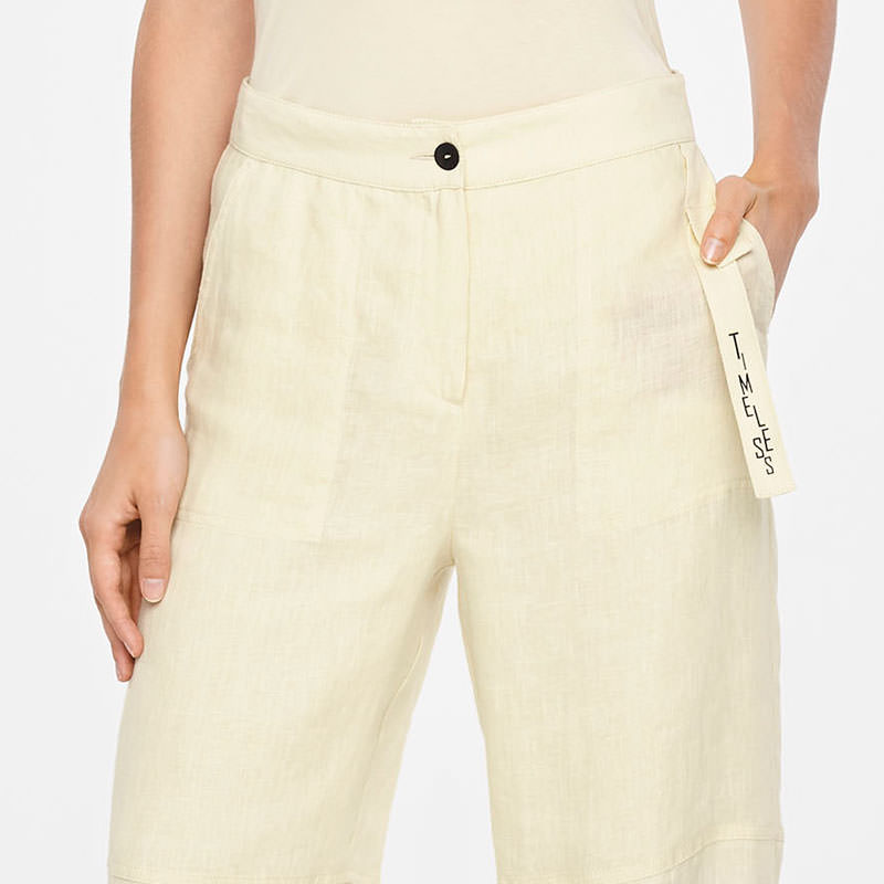 Sarah Pacini TIMELESS LINEN PANTS Front