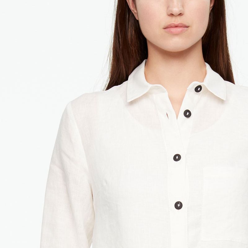 Sarah Pacini TIMELESS LINEN SHIRT Front