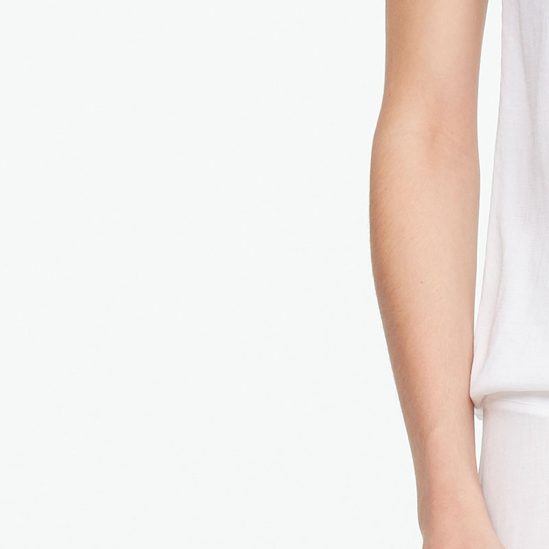 Sarah Pacini LINNEN-KATOENEN MAXI ROK Voorzijde