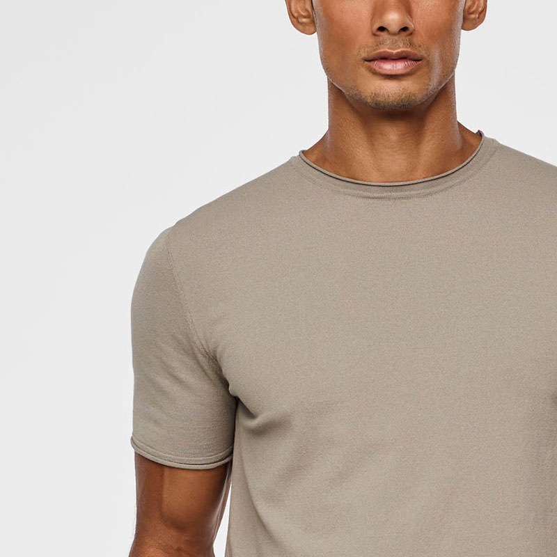 Sarah Pacini COTTON SWEATER - SHORT SLEEVES Front