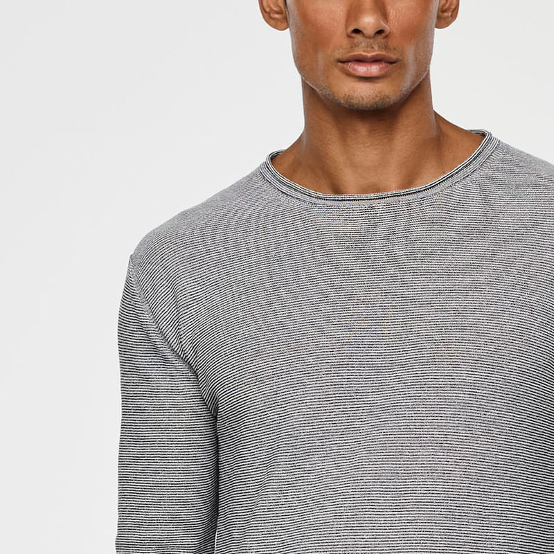 Sarah Pacini LEICHTER LEINEN PULLOVER Vorne