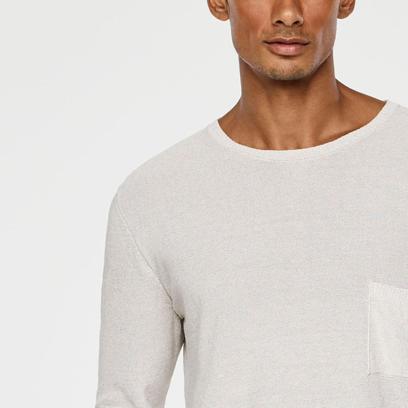 Sarah Pacini LIGHT LINEN SWEATER Front