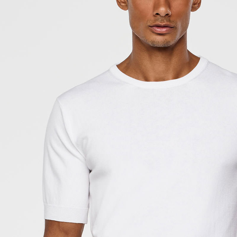 Sarah Pacini LIGHT SWEATER - SHORT SLEEVES Front