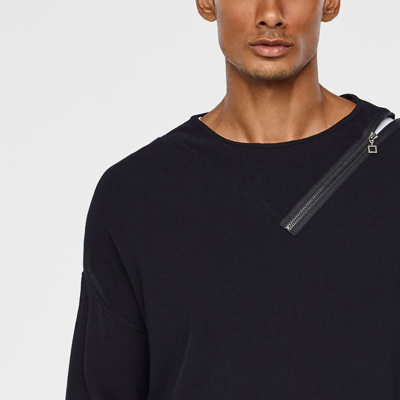 Sarah Pacini PULL URBAIN - COL ZIPPÉ De face