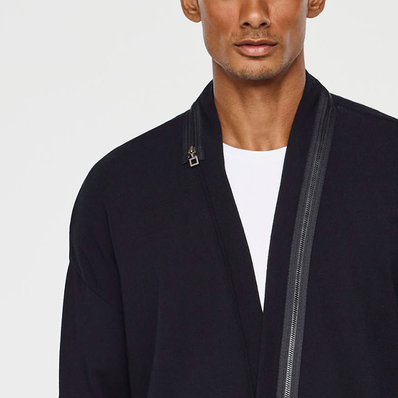 Sarah Pacini URBAN CARDIGAN - RITSDETAIL Voorzijde