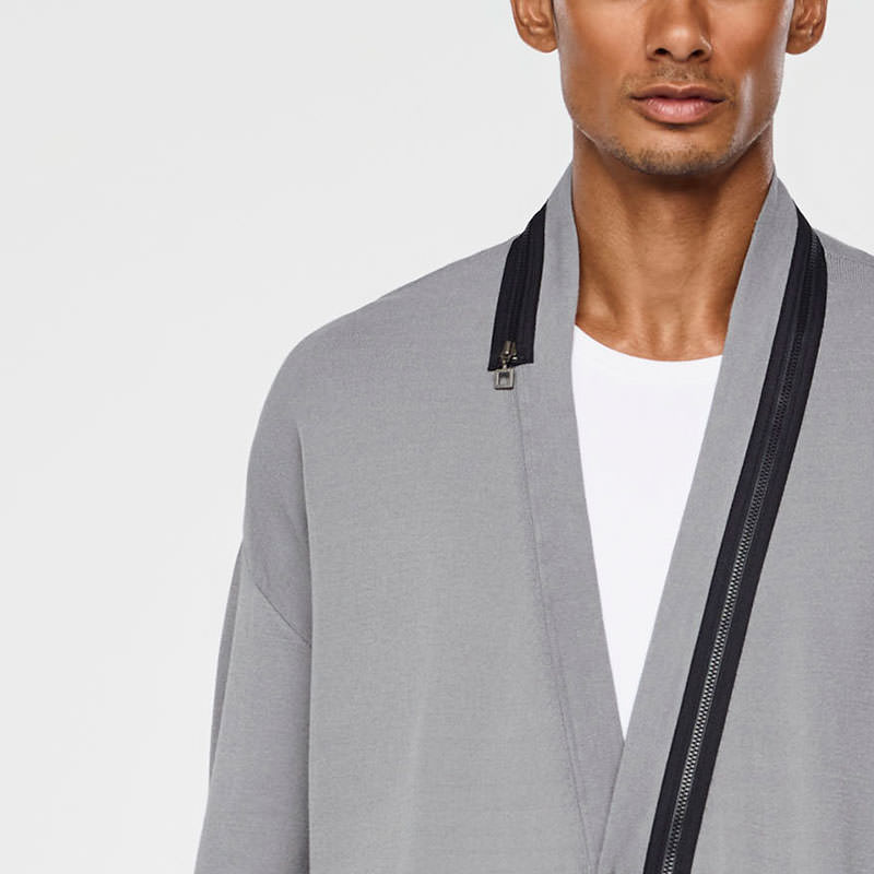 Sarah Pacini URBAN CARDIGAN - RITSDETAIL Voorzijde