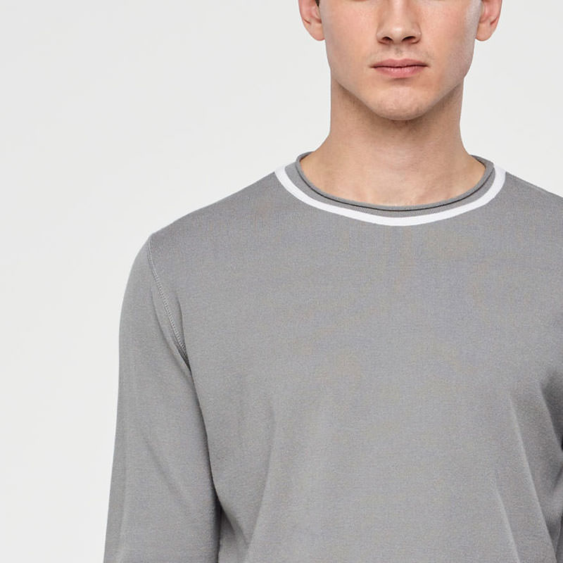 Sarah Pacini PULLOVER – STREIFENDETAILS Vorne