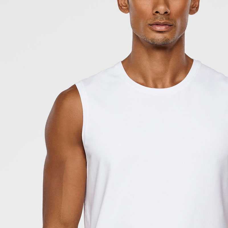Sarah Pacini TANK TOP IN STRETCH KATOEN Voorzijde