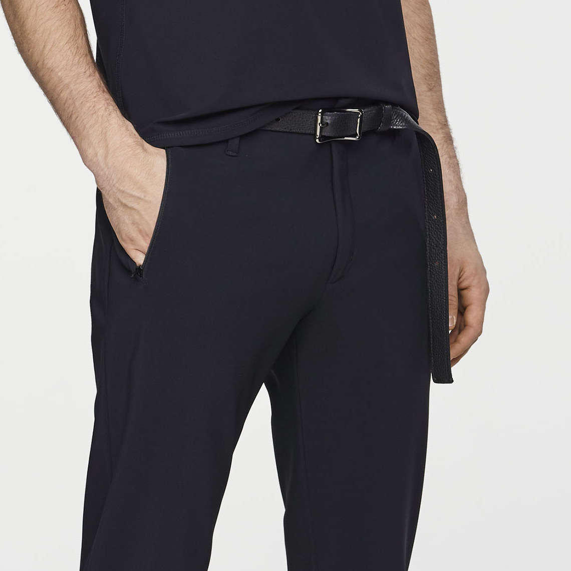 Sarah Pacini PANTALON VOYAGEUR - POCHES ZIPPÉES De face