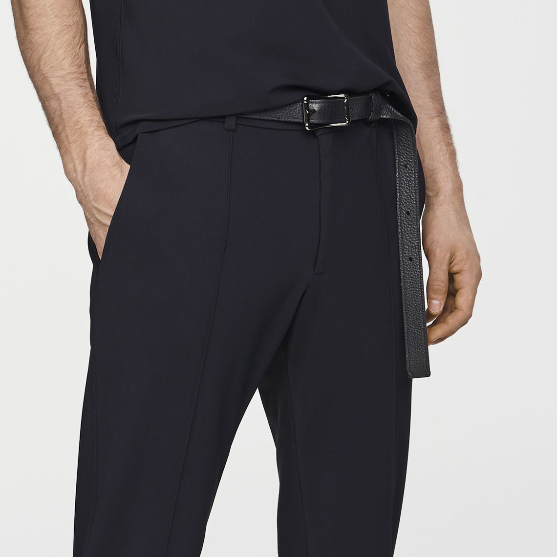 Sarah Pacini PANTALON VOYAGEUR - COUTURE APPARENTES De face