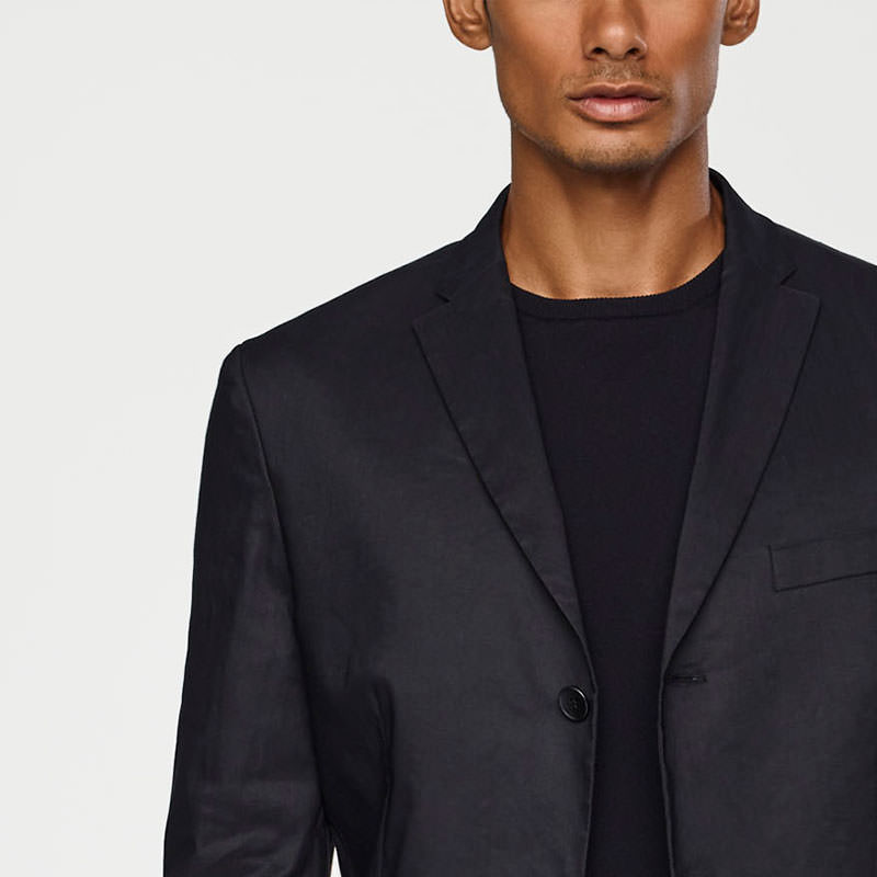 Sarah Pacini STRETCH-LINEN JACKET Front