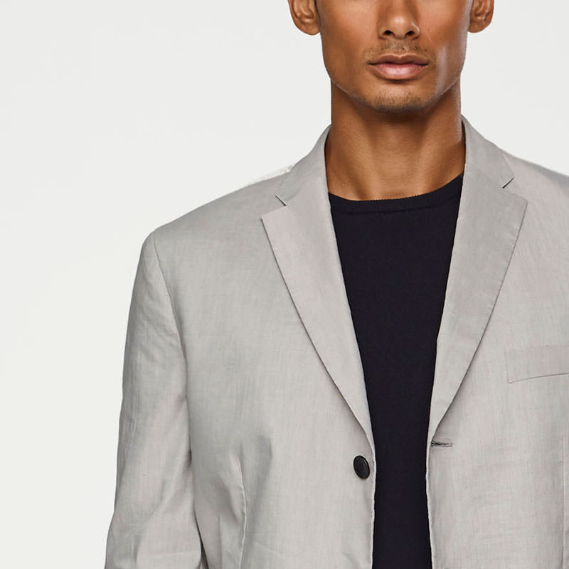 Sarah Pacini VESTE EN LIN STRETCH De face